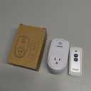 Remote Control Outlet, TESSAN Wireless Electrical Plug Switch for Lights, Lamps, Fans, 100ft RF Range, 1200W (1 Remote + 1 Outlet)