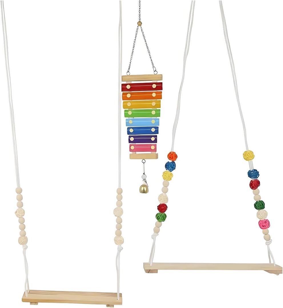 Chicken Swing Toy Chicken Coop Accessories Bird Swings | for Large Bird Parrot Hen Rooster Chick Toy,Parrot Swing
