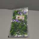 2 PACK RAINFLOW Artificial Hanging Flowers for Outdoors - Small UV Resistant Hanging Morning Glories with Eucalyptus Leaves, Artificial Eucalyptus Plant for Home Balcony Wedding Indoor Outdoor Patio Decor