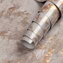 Gray and Gold Wallpaper 24196inch Marble Peel and Stick Contact Paper Dark Granite Countertop Vinyl Wrap Glossy Waterproof Removable Self Adhesive for Kitchen Bathroom Garage Table DIY