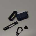 MoKo for AirPods Pro 3 Case (2025), Cool Armor Case Compatible with Apple AirPods Pro 3rd Generation, TPU Full Protective Shockproof Cover with Cleaner Kit & Keychain, Dark Blue