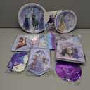 Winter Birthday Decorations, 110 Pack Movie-Theme Birthday Party Supplies, Beautiful Cartoon Froze Girl Party Supplies Tableware Balloons Banner Serve 10 Guests