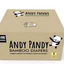 Andy Pandy Disposable Diapers Size S White, 8-16 lbs, 108 Count