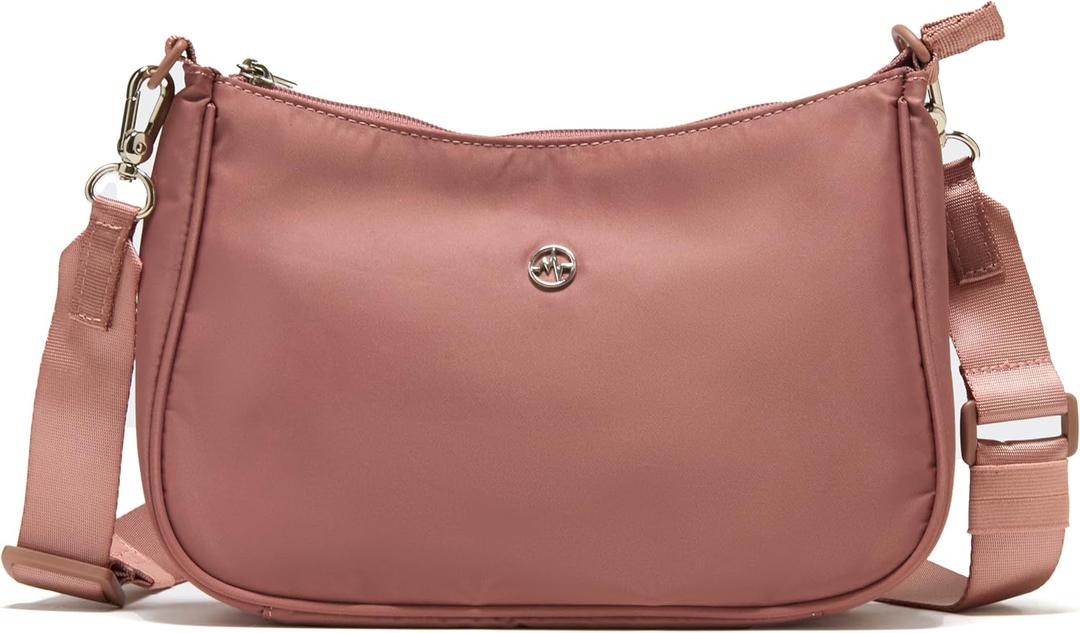 Pander Lightweight Nylon Day Sling Crossbody Bag with Adjustable Removable Strap, Compact Everyday Carry Organizer