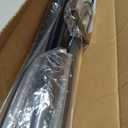 Tension Curtain Rod 51-165 Inch, Extra Long Curtain Rod No Drilling for Window or Bathroom, Outdoor Curtain Rods for Patio, Easy to Install, Never Rust, Rod Diameter 1.26 Inches-Black