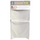 Sealy Baby Cotton Comfort Waterproof 3-Sided Contoured Diaper Changing Pad for Dresser or Table, Durable Easy to Clean Surface, Eco Friendlier Cover & Soy-Enhanced Foam, Made in USA - White, 32x16”