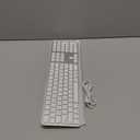 OMOTON Bluetooth Keyboard Compatible with Mac, with Numeric Keypad, Rechargeable Wireless Keyboard Compatible with MacBook Pro/Air, iMac, Mac mini/Pro Laptop and PC (Silver) (Three zone keyboard)