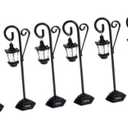 16pcs Metal Note Clamps Holder Creative Photo Clips for Weddings Messages Memo Stands for Table Numbers Photos and Notes Metal Design Lovely Street Lamp Shape