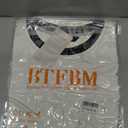 BTFBM Womens Oversized T Shirts Dressy Casual Short Sleeve Summer Tops Crew Neck Color Block Blouse Loose Fit Basic Tee (L)