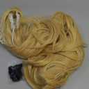 SL Wavy Blonde Ponytail Wig for Jean Cosplay,Golden Princess Hair Wigs with Pigtails Bangs + Wig Cap for Halloween Peach Costume