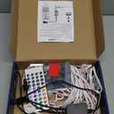 XINKAITE 50FT Permanent Outdoor Lights with 25 LEDs - Smart RGB+IC with 16 Million DIY Colors, IP67 Waterproof, App & Remote Control, Hundreds of Dynamic & Scene Modes for Holidays, Christmas & Home