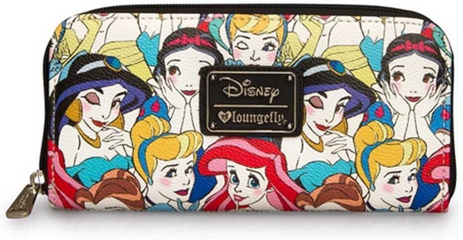 Loungefly Disney Princesses Classic Print Pebble Wallet, Multi, One Size