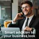 Gaoye 4.0 Executive Style Reading Glasses Men - Durable Readers with Blue Light Filtering- Comfortable Fit with TR90 Frames (2black)