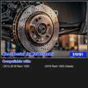 Front Wheel Hub & Bearing Assembly Fits for Ram 1500 20122018 & Ram 1500 Classic 20192022 (Front; All Models); w/ABS, 5-Lug, Replace OE 515151