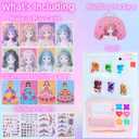 Gift for Daughter Toddler Girls- Princess Dress Up Book with Stickers for Girls Makeup DIY Girls Gifts, Childrens Day Gifts Kids Classroom Exchange Gifts