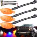 Boigoo Front Grille Lights compatible for Ford F-150 Raptor SVT Grill 2010-2014 & 2017-up, DIY Truck Grid Amber LED Running Light Bulb Marker Lamp for OEM Grilles