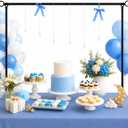 Over The Table Rod Stand with Clamps Adjustable 29"-42" Tall 28"-98" Length, Table Arch Stand, Metal Balloon Arch Kit for Birthday Wedding Baby Shower Halloween Christmas Decorations