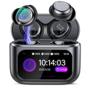 Sleep Earbuds Bluetooth 5.4 in Ear Touch Screen Sleep Headphones, Small Design Mini Sleep Earbuds for Side Sleepers with Sleep Mode, 48H Playtime Sleep Earphones Clear Calls, 5 EQ Modes, Black