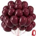 Burgundy Balloons 12 inch, Maroon Balloons 50pcs Party Balloons for Birthday Graduation Wedding Baby Shower Valentine's Day Party Decorations
