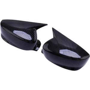 Horn Style Car Side Rearview Mirror Cover Trim Compatible With Acura ILX 2013-2017 2018 2019 2020 2021 2022 Black Carbon Fiber Style ABS