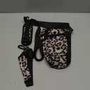 Water Bottle Carrier Bag with Phone Pocket for Stanley 40 & 30 oz Tumbler with Handle,Pink Insulated Neoprene Cup Holder Pouch w/Adjustable Strap for Quencher H2.0 Stanley Cup Accessories (Leopard Print)