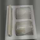 Ceramic Bathroom Canister Set with Coordinating Small Vanity Tray Qtip Holder Dispenser for Cotton Ball,Swab,Pads, Floss, Bathroom Storage Jars with Lids Pearl White