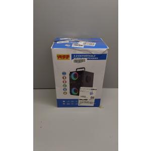 Bluetooth Speakers, 60W Portable Wireless Loud Outdoor Home Party Bluetooth Speaker with Subwoofer, FM Radio, LED Colorful Lights, Microphone, Remote and Big Powerful Stereo Deep Bass Sound Boombox