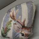 6 Pcs Christmas Snowman Chair Covers Winter Vintage Dining Chair Slipcovers Christmas Seat Covers Winter Elk Gloves Stretch Removable Washable Dining Protector for Party Wedding Kitchen