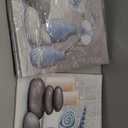 ZQQART Zen Wall Art for Bathroom Decor Zen Stone & Orchid Still Life Pictures Bath Canvas Prints Zen Meditation Room Spa Wall Decor (Blue,12.00" x 12.00" x 4)