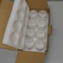 HOXHA 8 Pack Glass Votive Candle Holders Clear Tealight Candle Holders in Bulk Vintage Table Centerpieces for Floating Candles Home Table Decor Wedding Receptions