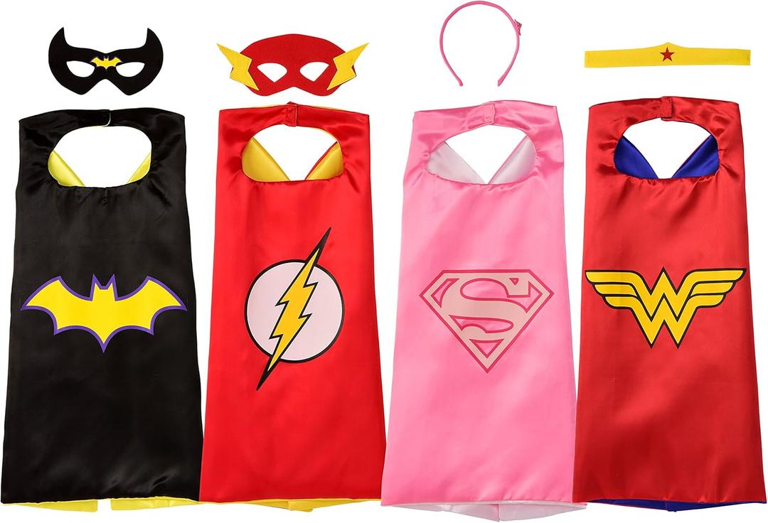 Rubies DC Comics Superheroes: Superhero Cape and Accessory Set for Kids, Girl's One Size