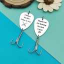 Father in Law Jewelry Father's Day Gift Fishing Lure Father of the Groom Fishing Hooks Gift from Bride Father of the Bride Gift from Groom Birthday Gift for Future Father in Law Fisherman Gift