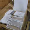 Set of 6 HomeBuddy Shoe Organizer Box - 12 Pack Shoe Box, Stackable Sneaker Storage, Sturdy Shoe Containers with Back Ventilation, Clear Shoe Boxes - Bamboo Charcoal Deodorizers Included