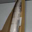 LazBlinds No Tools No Drill Bamboo Roller Shades, Cordless Bamboo Blinds, Light Filtering Roll Up Blinds for Windows, French Door, Porch or Patio, 26'' W x 20'' H, Whitewash B
