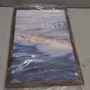 11x17 Picture Frame Brown, Classic Poster Frame for Horizontal or Vertical Wall Mounting, 1 Pack
