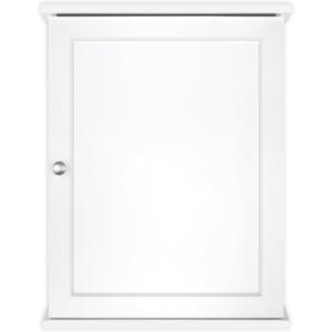 MCS 23x18 White Medicine Cabinet Organizer, Wall Mounted Bathroom Cabinet for Over-The-Toilet Storage, Bathroom Furniture & Restroom Organizer, 23x18 1-Door