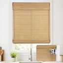 UNISHADES Cordless Bamboo Roman Shades, 39×64 in, BDP-Driftwood