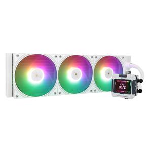 Thermalright FW360 White ARGB CPU Water Cooler with 360mm Radiator, 3x2000RPM PWM Fans, 2.4in LCD Display, AM5/Intel LGA1851 Compatible
