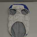 OUOBOB Small Dog Coat, Dog Jackets for Small Dogs, Warm Winter Jacket, Puppy Coat with Harness Built in, Waterproof Dogs Jacket, Puppy Cold Weather Coats, Pet Winter Clothes Snowsuit Shih Tzu Bichon, Blue