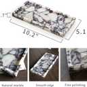 100% Natural Luxury Calaccata Viola Marble Small Hand Towel Tray Holder Organizer, Makeup Bathroom Holder