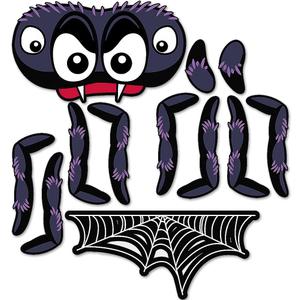 Value Spider Trunk-or-Treat Decorating Kit - 12 Pc