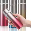 3 Pack Mini Stainless Steel Water Bottle, 4.4 Oz Small Stainless Steel Metal Bottle, Portable Purse Water Bottles Pocket Slim Flask for Travel, Sports, Camping