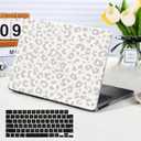 Funut for MacBook Pro 14 inch Case M5 2026 M4 2025 M3 M2 M1 2024-2021 A3427 A3426 A3434 A3112 A3185 A3401 A2918 A2992 A2779 A2442, Printed Plastic Hard Shell Case & Keyboard Cover, Leopard Print