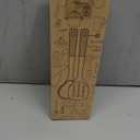 Large Silicone Cooking Utensils Set - Heat Resistant Silicone Kitchen Utensils for Cooking w Wooden Handles, Spatula Set, Kitchen Utensil Gadgets Sets for Non-Stick Cookware, BPA Free (Cream White)