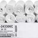 Aluf Plastics High Density Bags, 16 Gallon, 1000 Count, 6 Micron (eq), 24" x 33", Clear, for Bathroom, Office, Industrial, Commercial, Janitorial, Municipal, Recycling