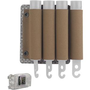 Molle Glow Stick Pouch Organizer Sleeve, Tactical Chem Light Stick Holder Storage Pouch for Tactical Vest Plate Carrier