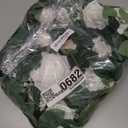 Ling's Moment 5FT White Artificial Flower Garland Fake Rose Green Leaves Floral Garland Arch Flowers Vine for Wedding Party Backdrop Decor Mantel Home Table Centerpieces Window Decorations