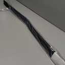 Pushglossy 1 Pcs 36" Double Bubble Kerf Door Sweep 1-3/4" Wide Vinyl Weatherstrip Seal for Exterior Doors, Energy Efficient Draft Stopper, Easy Slide in Installation, Blocks Dust/insects/noise (Black)