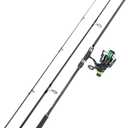 Sougayilang Surf Fishing Rod Combo IM8 Carbon 3 Piece Travel Spinning Rod with 4000 Size Spinning Reel (9'/10'/11'/12')