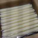 YOROXRG 100Pack Ivory Taper Candles, 7-8 Hours Burn Time, Unscented, Smokeless and Dripless, 0.75 x 10 Inch Dinner Candle Set for Household, Wedding, Party and Home Décor Candlesticks, 0.75 inches in diameter x 10 inches in height